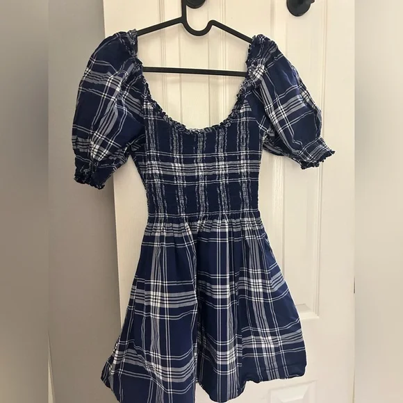 Hill House | Dresses | Hill House Navy Blue Plaid Dress With Puff Sleeves | Poshmark Hill House | Dresses | Hill House Navy Blue Plaid Dress With Puff Sleeves | Poshmark